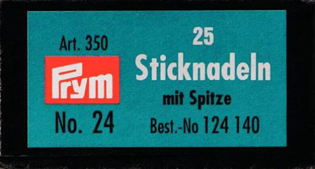 Broderinål Nr.24, 0.70 x 33mm 25-pack