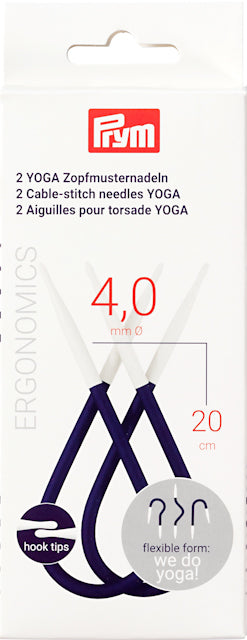 Yoga flätstickor 4 mm (2 st)