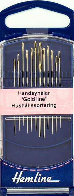 Synålar "Gold Line" hushållssortering, 12 st
