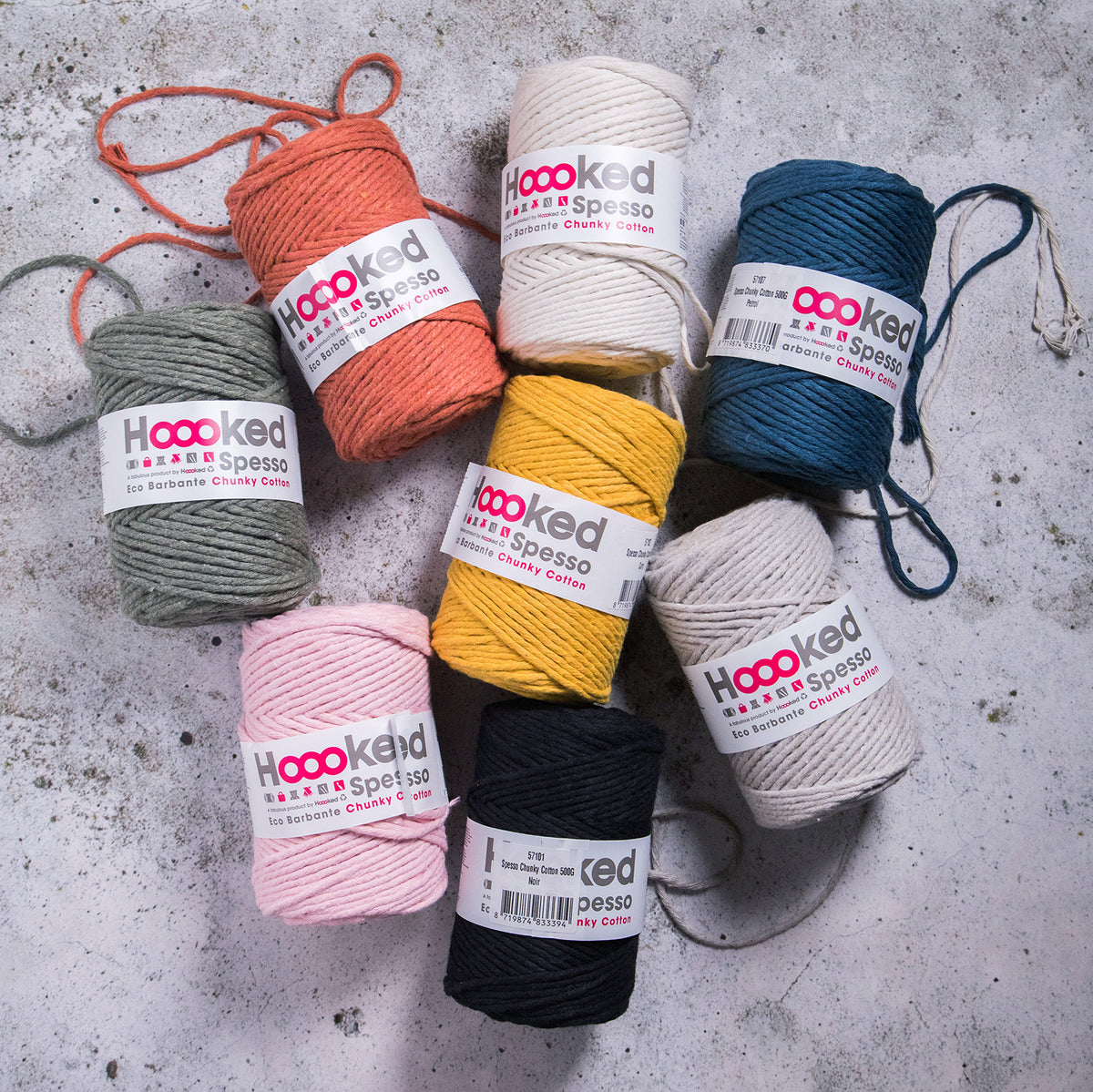 Spesso Chunky Cotton - Makramégarn - 500g