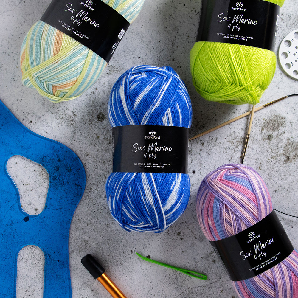 Sox Merino 4 ply - Sockgarn - 100g