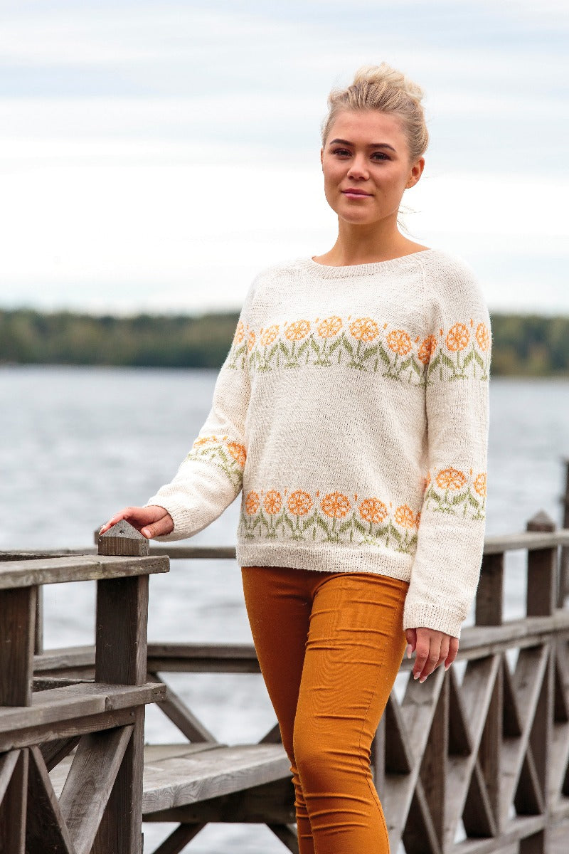 Järbo mönster 92296 Ringblomma - damtröja