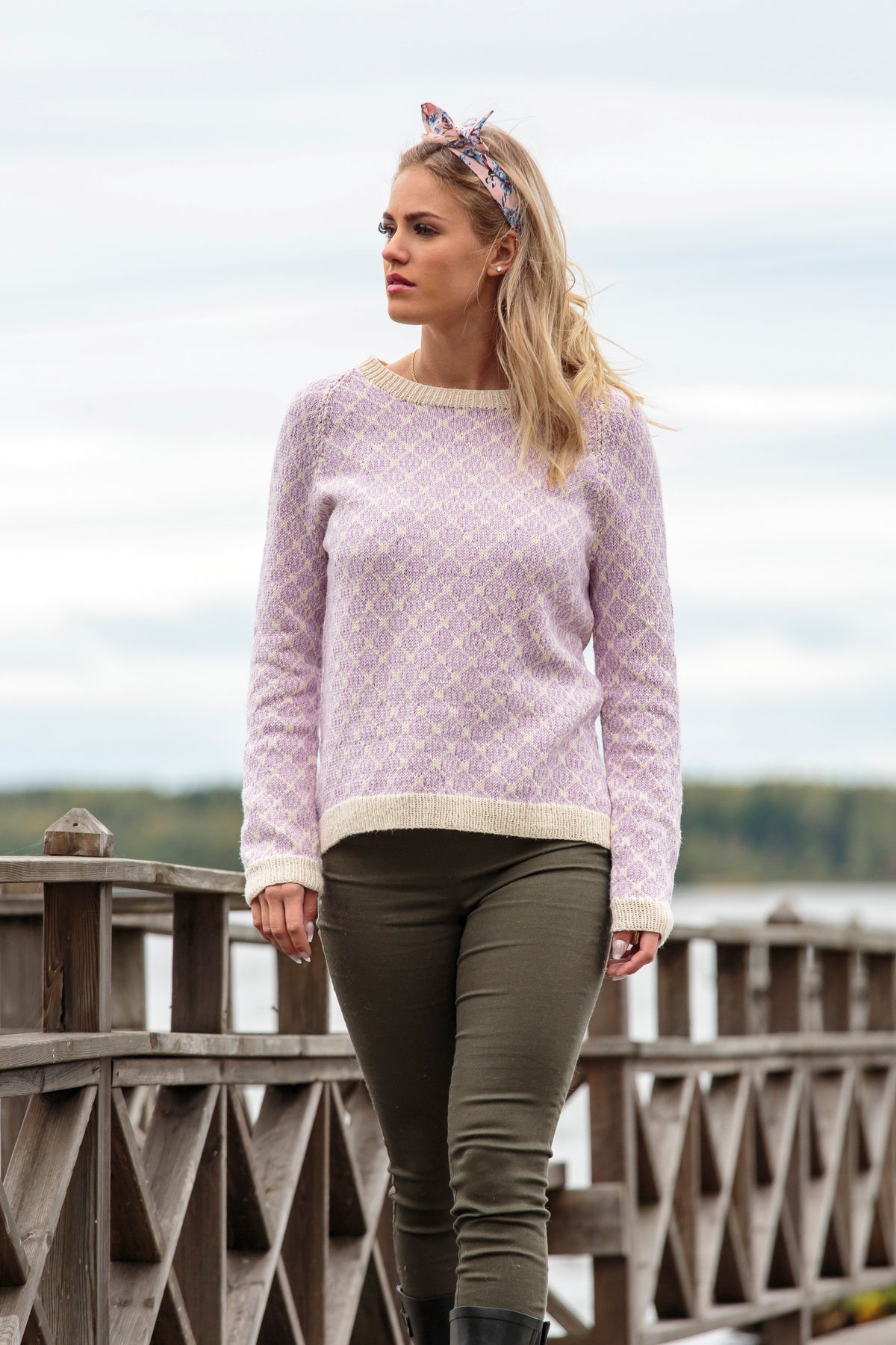 Järbo mönster 92298 Diamant - damtröja med raglan