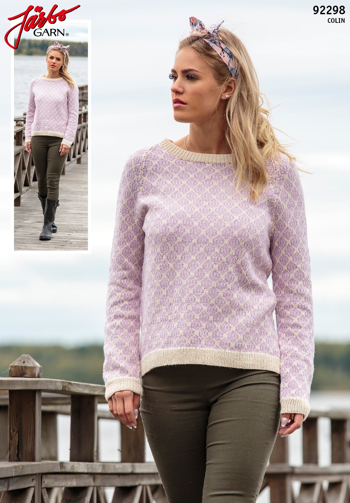 Järbo mönster 92298 Diamant - damtröja med raglan